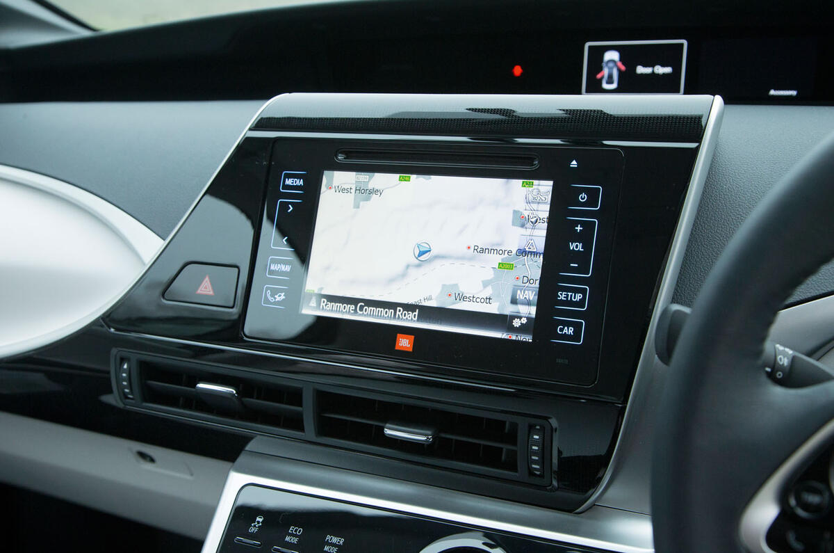Toyota Mirai infotainment system