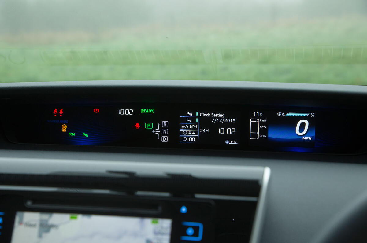 Toyota Mirai information display