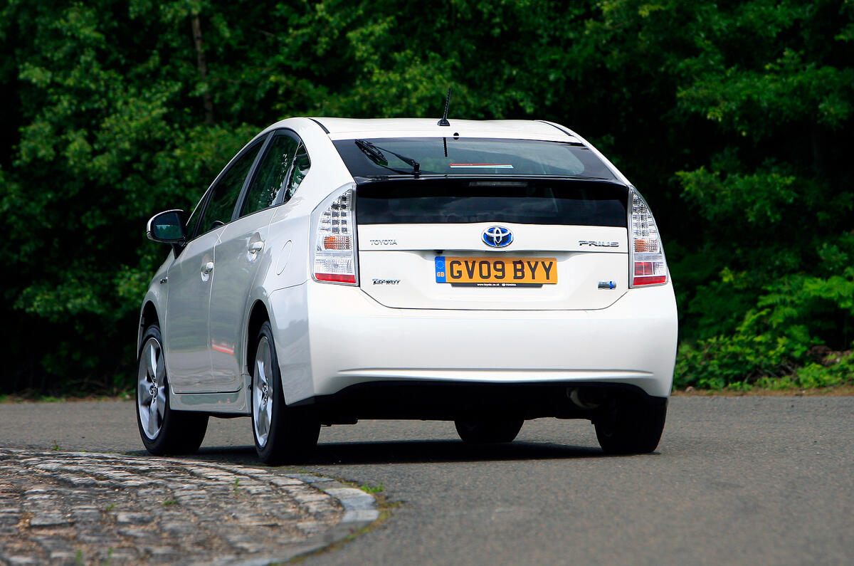 There's a decent degree of agility and composure should you be faced with an emergency situation Toyota Prius rear cornering