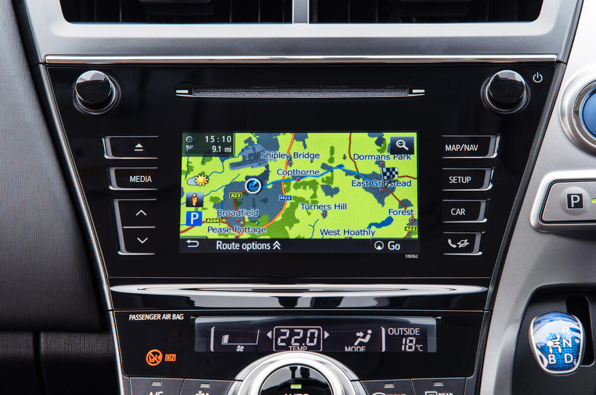 Toyota Prius+ infotainment system