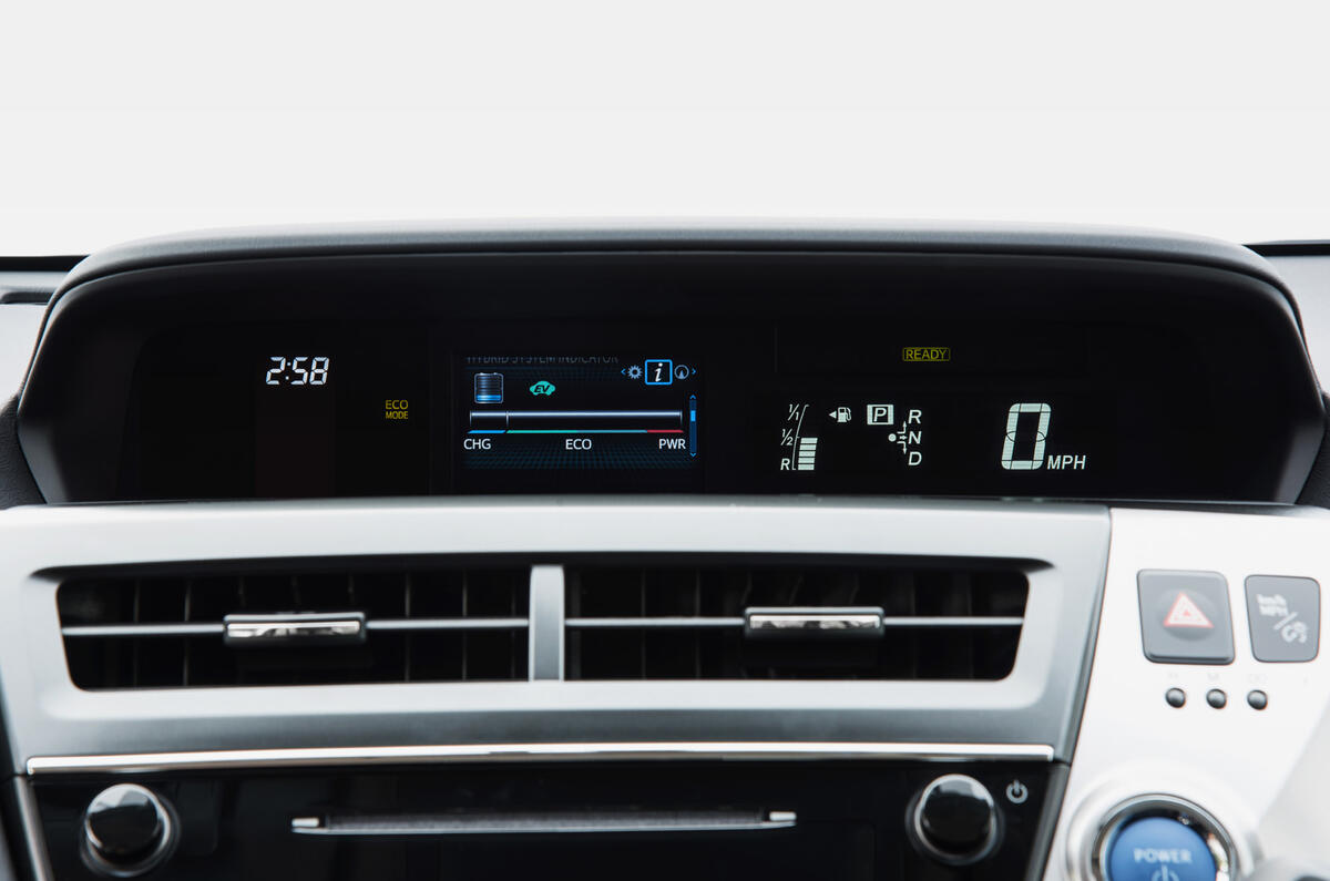 Toyota Prius+ digital instrument cluster