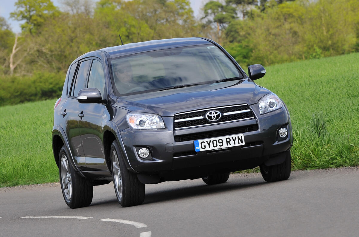 Suspension is firm for good handling but soft enough for a smooth ride Toyota RAV4 cornering