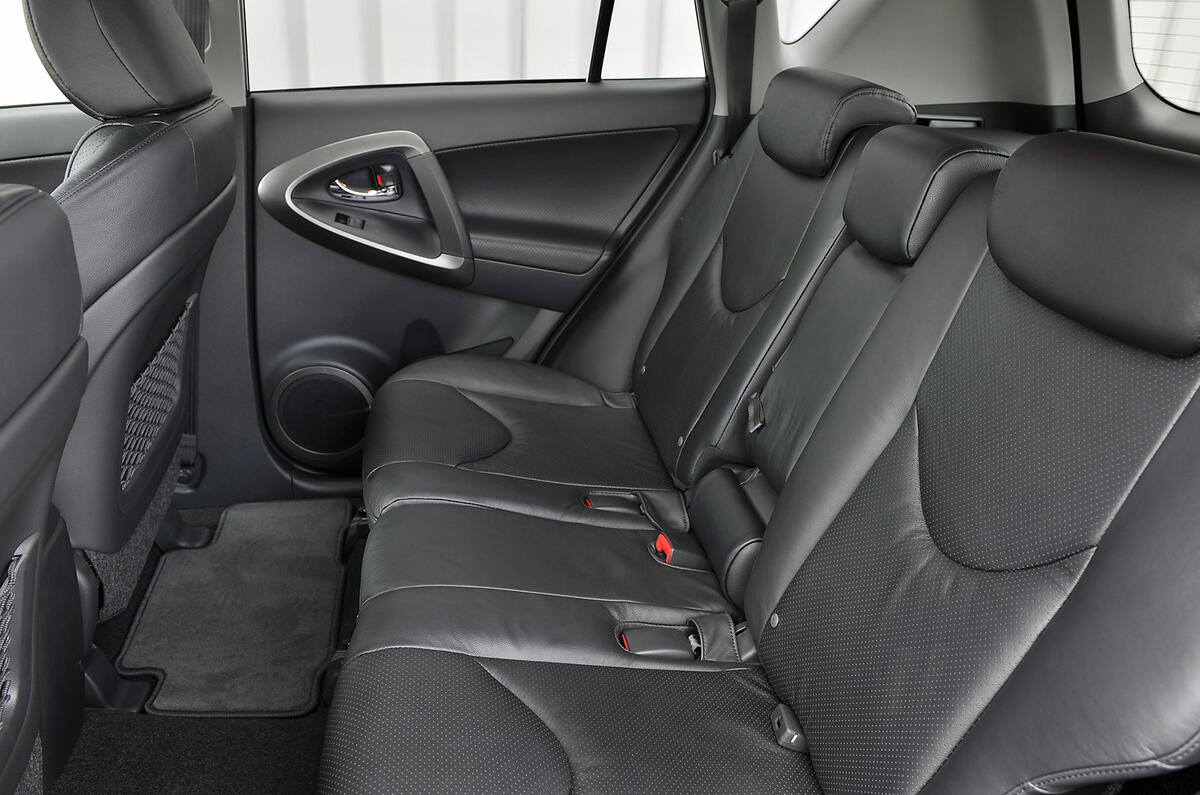 Rear passenger space is very good by class standards Toyota RAV4 rear seats