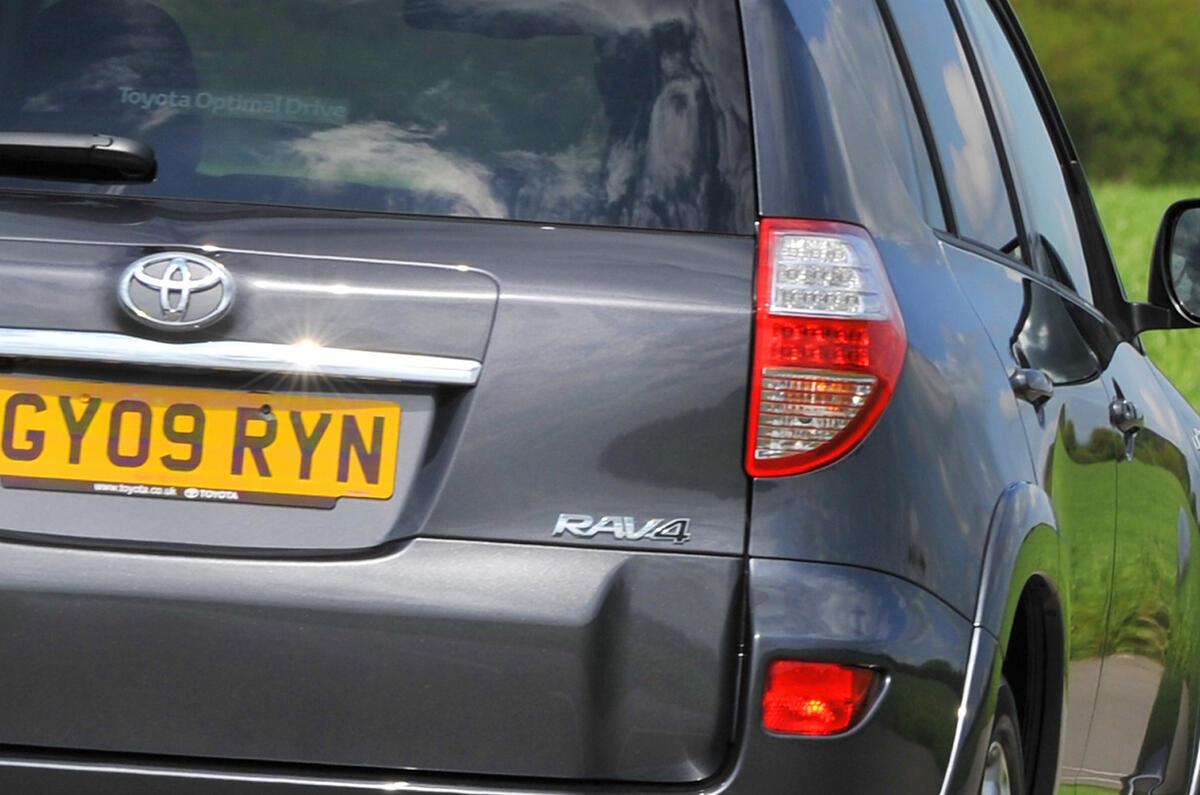 Top-spec diesel is the only model without a boot-mounted spare wheel Toyota RAV4 rear light