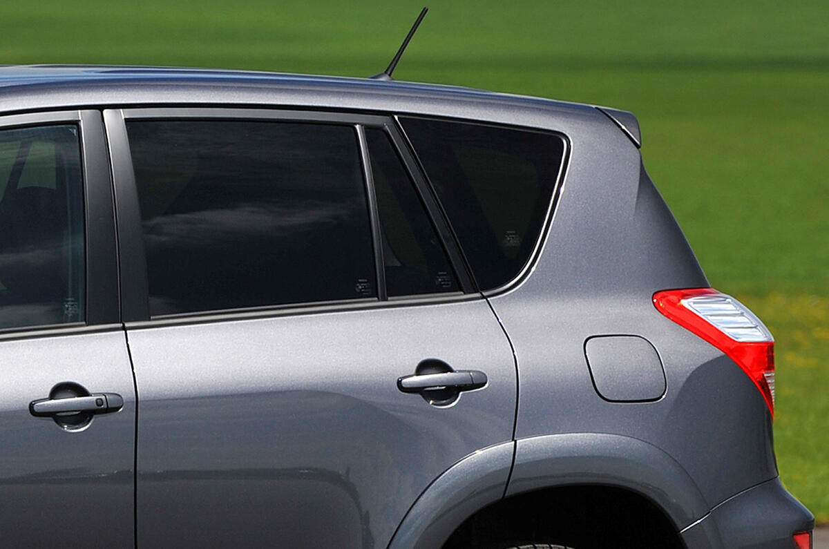 Tinted windows are an unusual standard addition Toyota RAV4 tinted rear windows