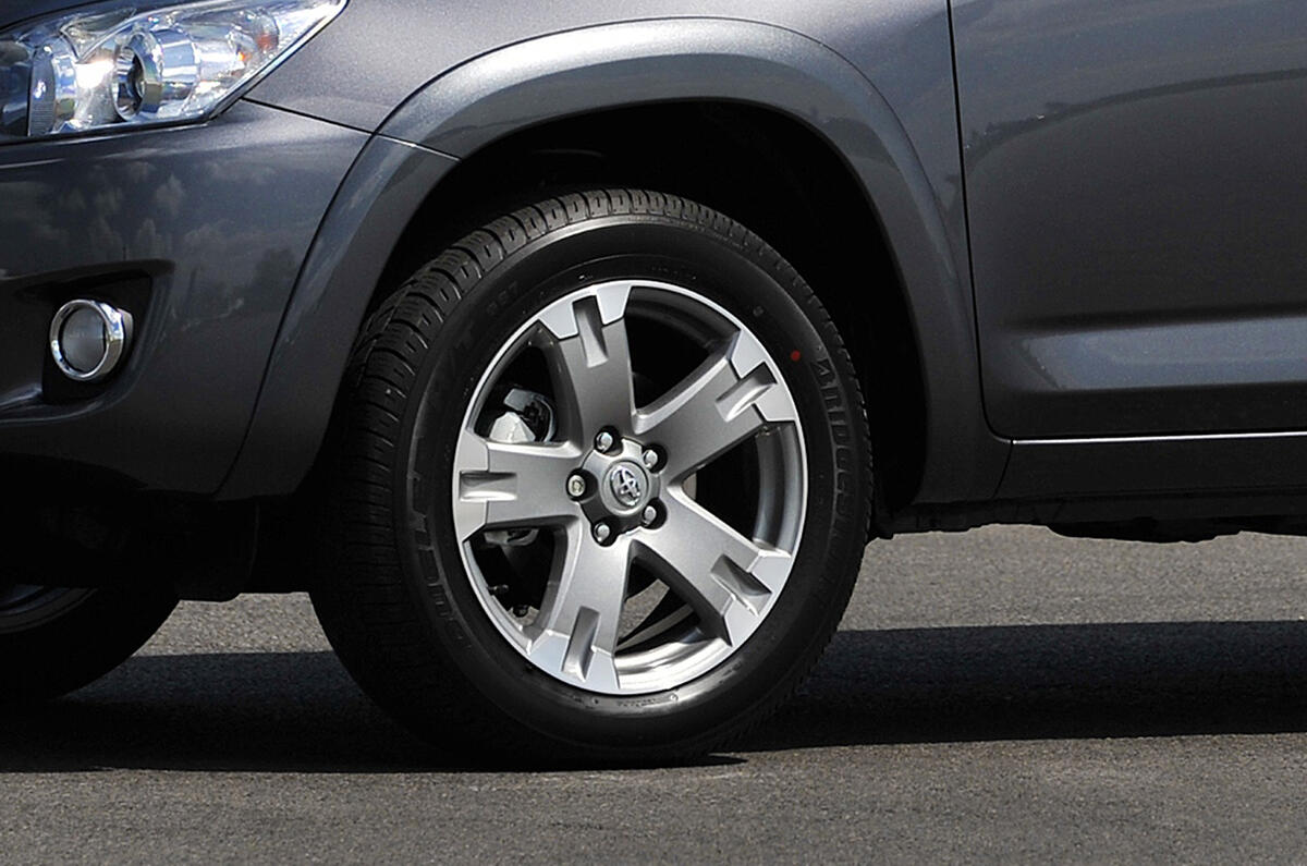 17-inch alloy wheels are standard 17in Toyota RAV4 alloy wheels
