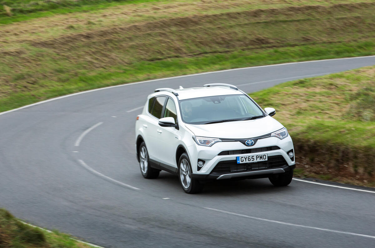 Toyota RAV4 cornering