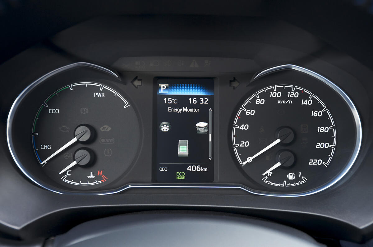 Toyota Yaris Hybrid instrument cluster