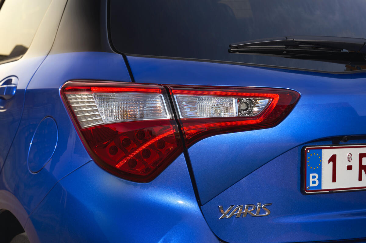 Toyota Yaris Hybrid rear lights