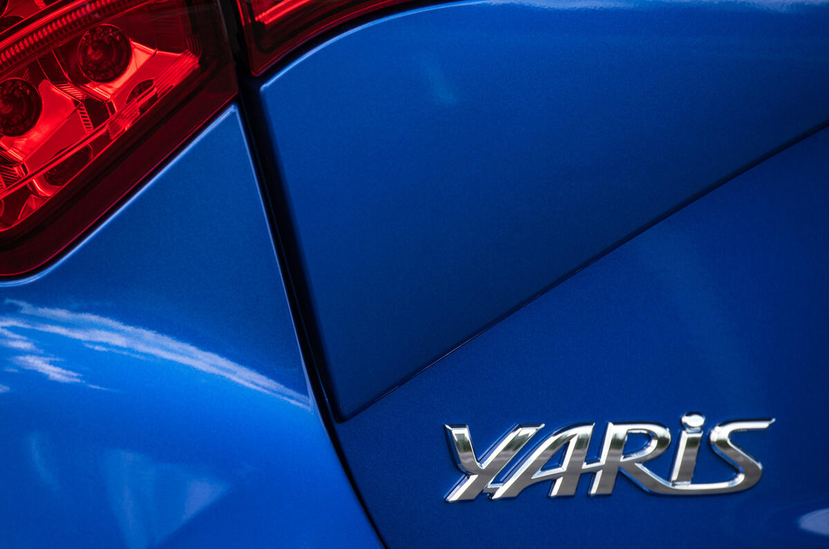 Toyota Yaris rear badging