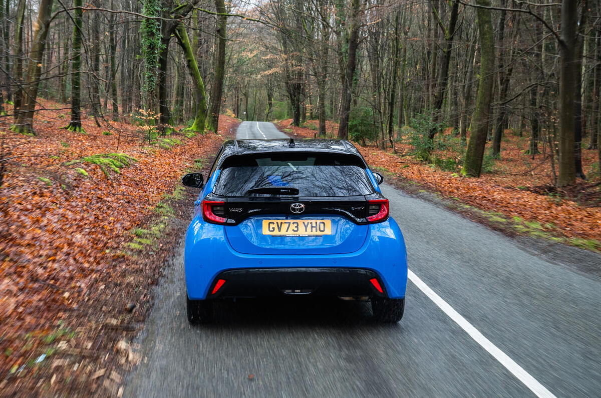 toyota yaris review 2024 26 tracking rear toyota yaris review 2024 26 tracking rear