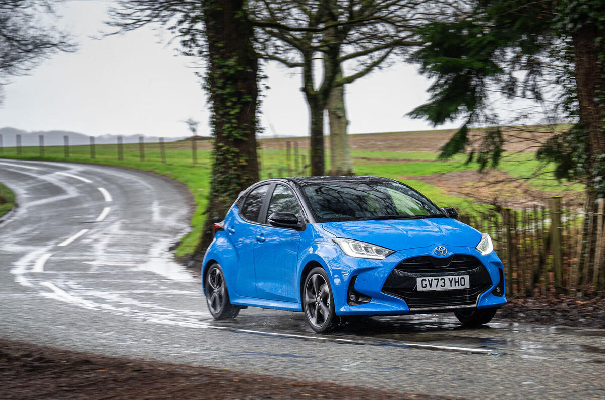 toyota yaris review 2024 27 cornering front toyota yaris review 2024 27 cornering front