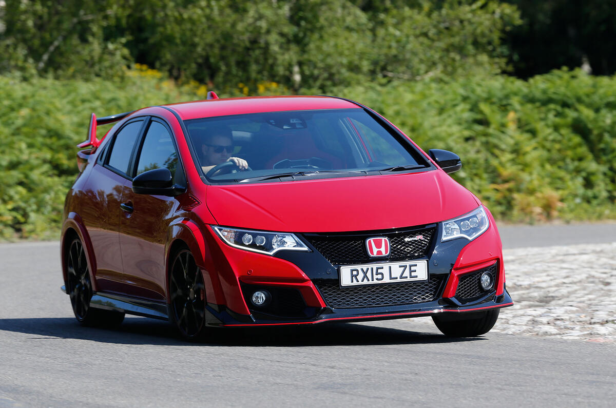 Honda Civic Type-R hard cornering