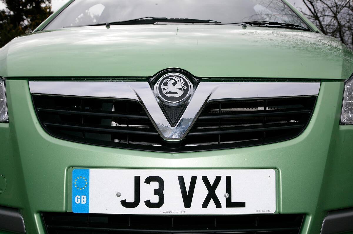 The front grille gives the Agila a considerable advantage in the styling department Vauxhall Agila front grille