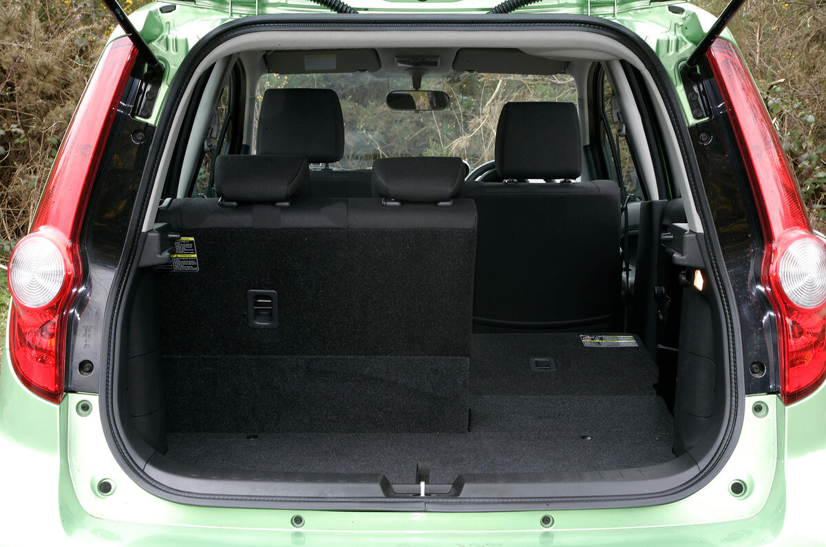 Generous opening and clever folding seats  make this the best boot in the class Vauxhall Agila boot space