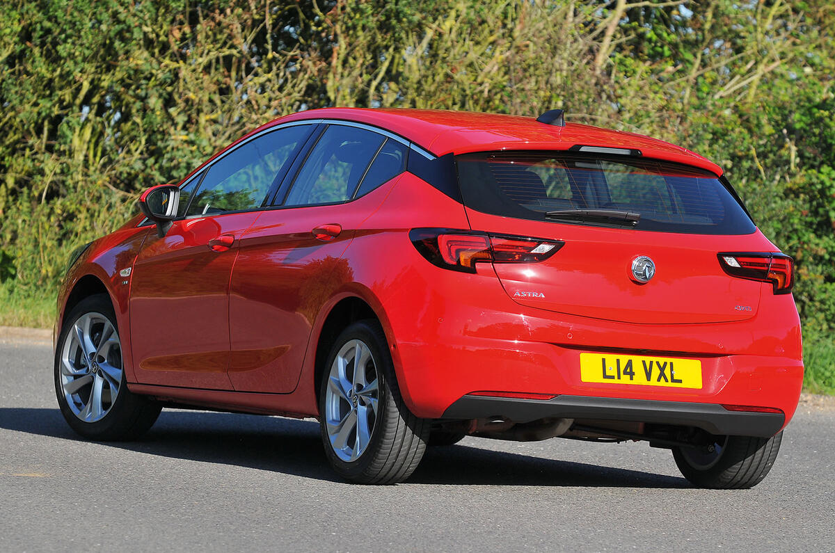 Vauxhall Astra rear cornering