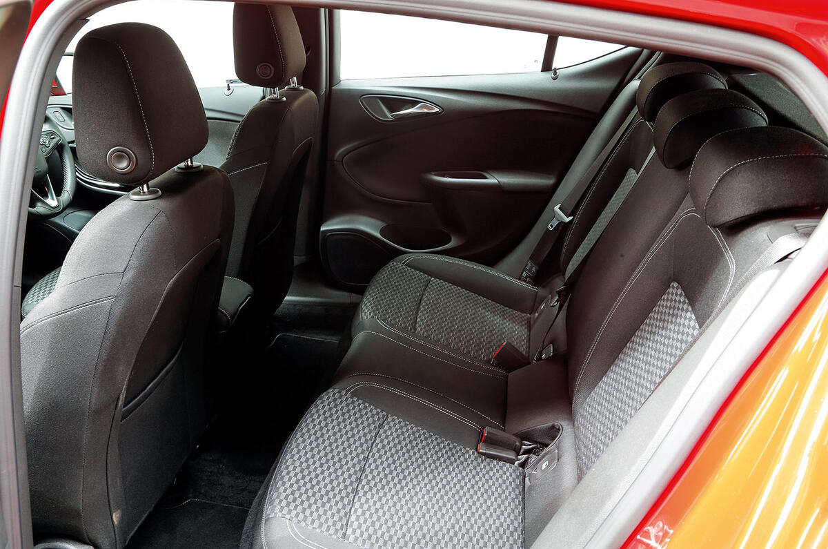 Vauxhall Astra rear seats