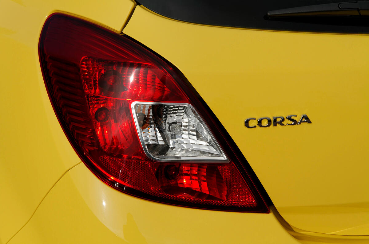 You'll see Corsa-esque design cues on a number of rivals, but the original is cute and inoffensive Vauxhall Corsa rear lights