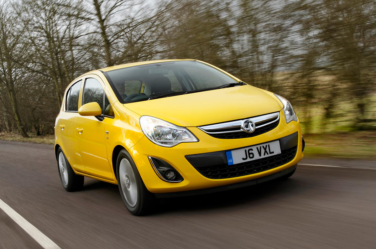The supermini has grown up, and ride is where you feel it most. Resists surface imperfections, remains calm at motorway speeds Vauxhall Corsa front quarter