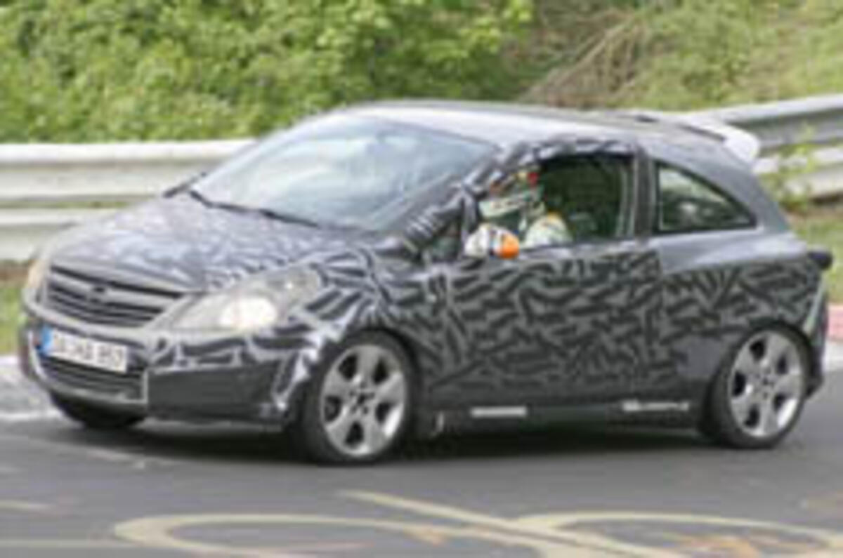 Corsa VXR caught in testing
