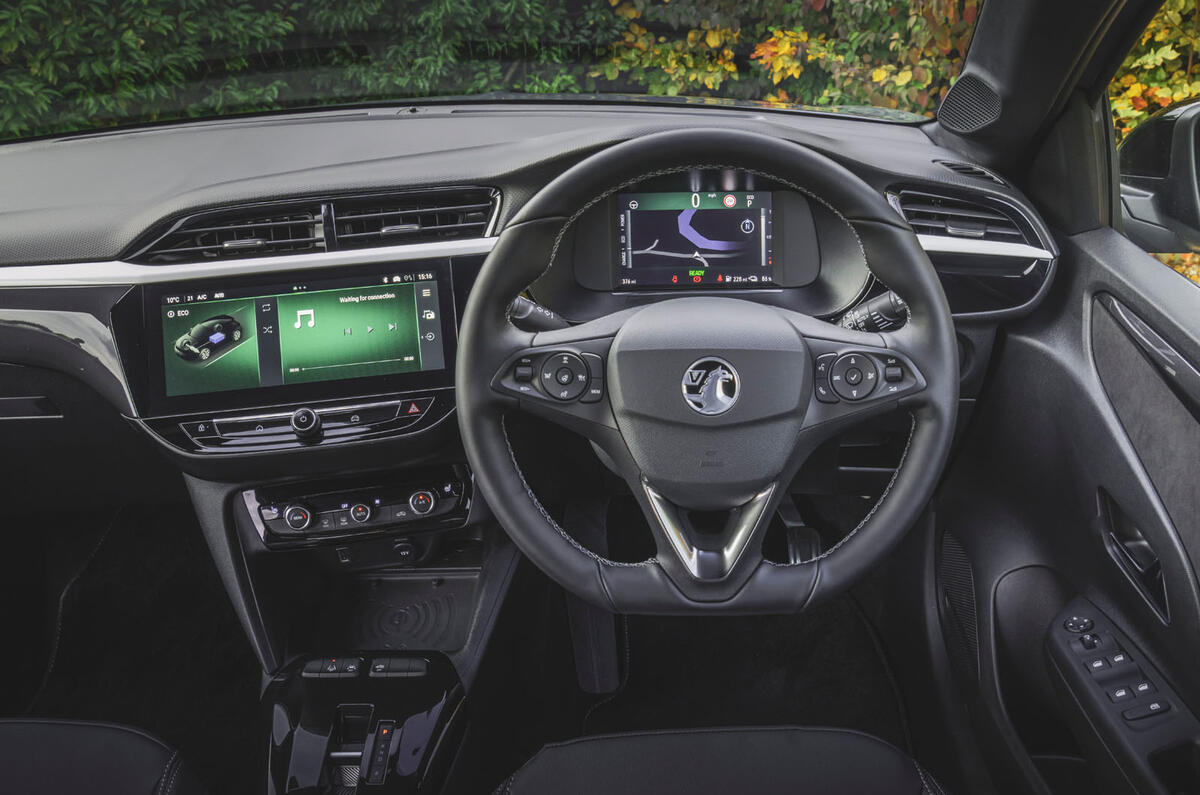 vauxhall corsa electric review 2023 06 dash