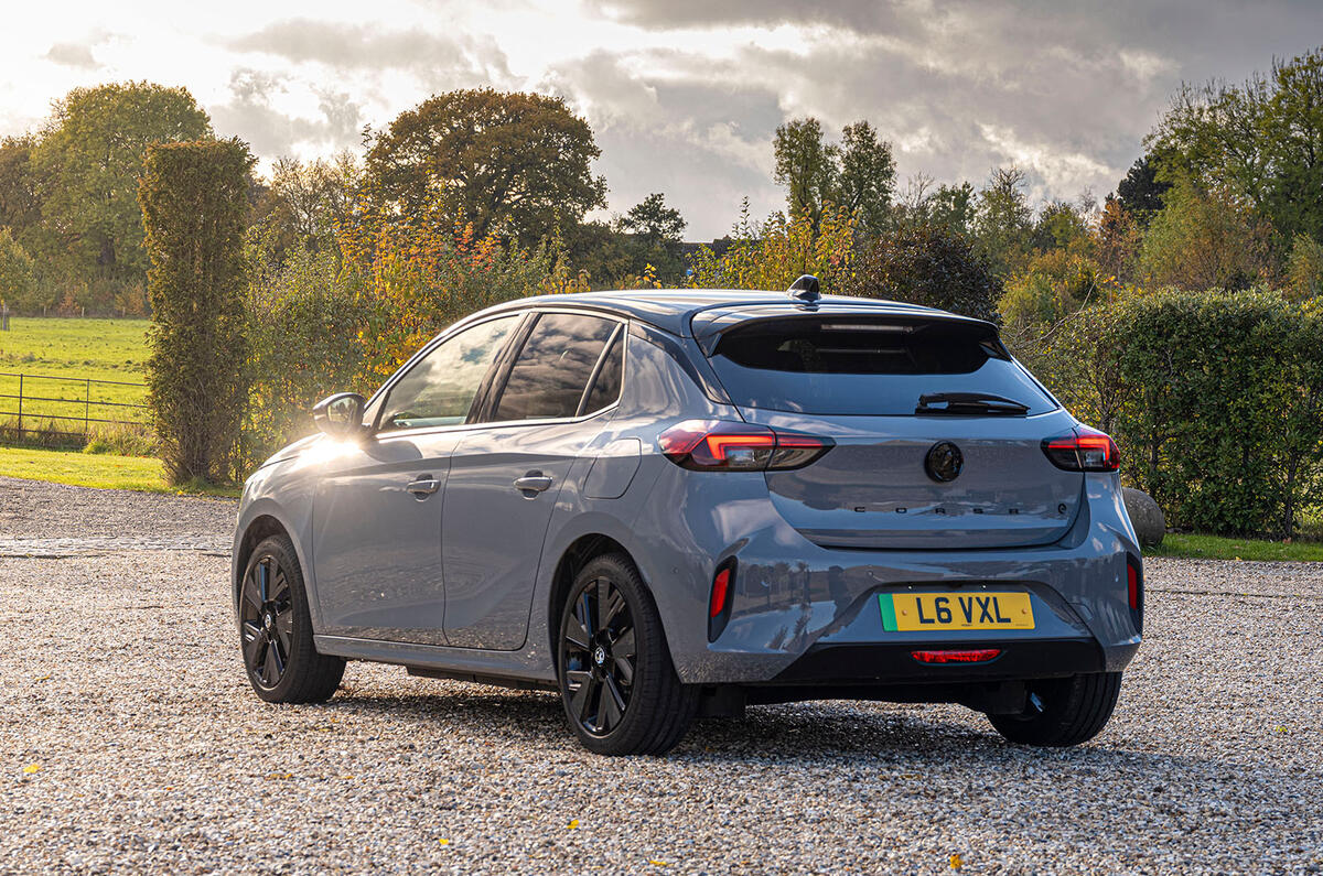 vauxhall corsa electric review 2023 25 static rear