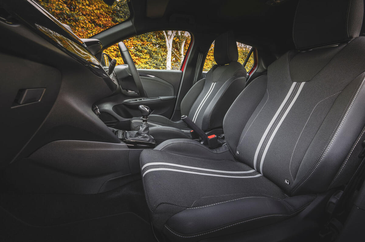 vauxhall corsa review 2023 07 front seats