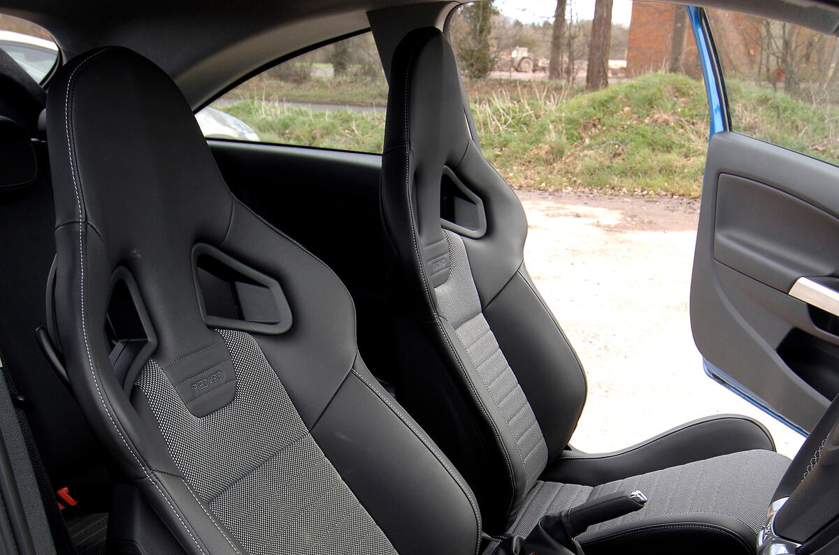 Vauxhall Corsa VXR Recaro seats