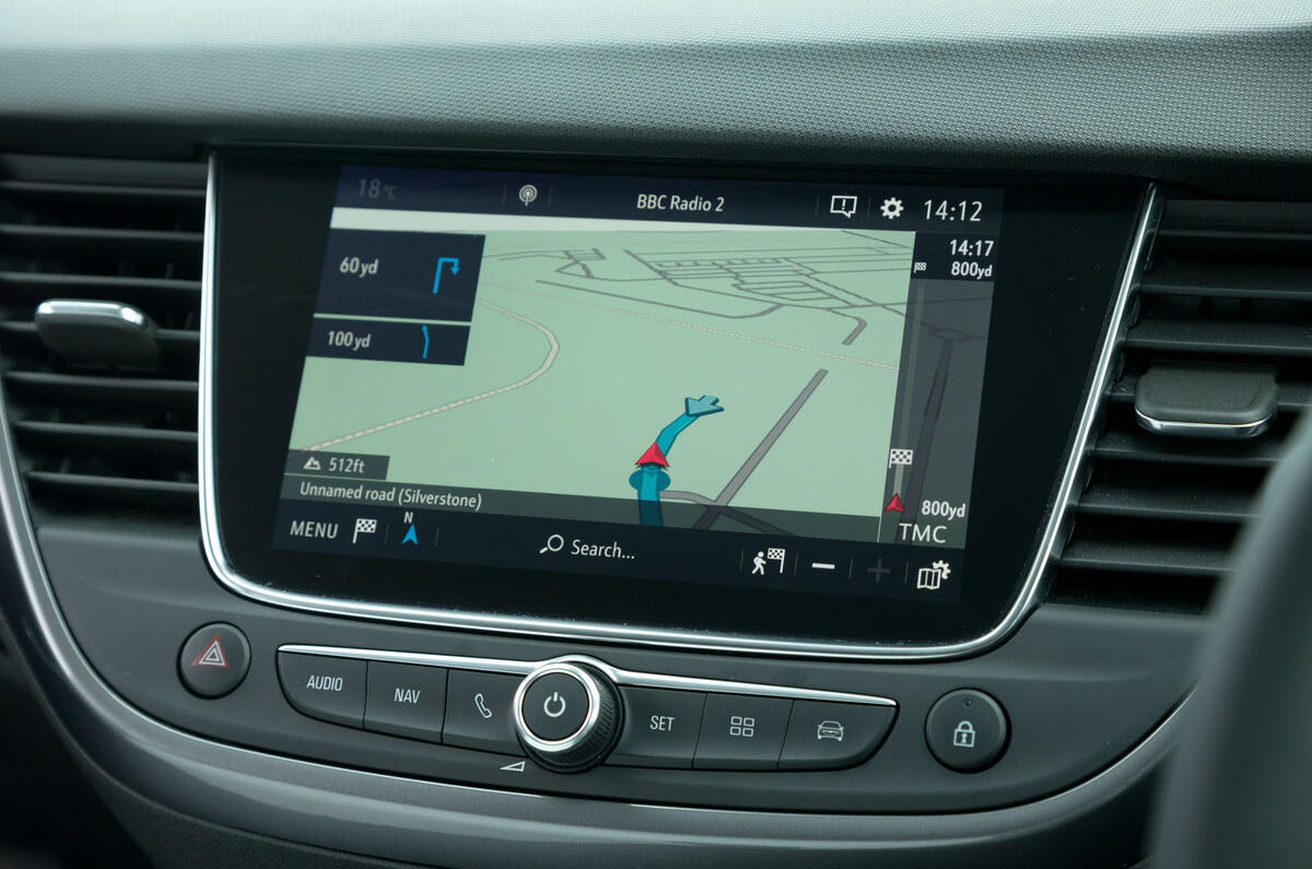 Vauxhall Crossland X infotainment system