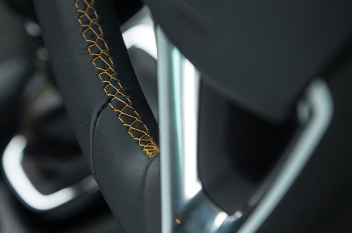Vauxhall Crossland X leather stitching