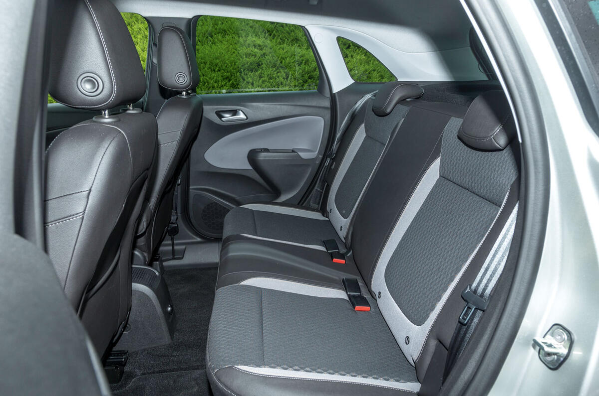 Vauxhall Crossland X rear seats