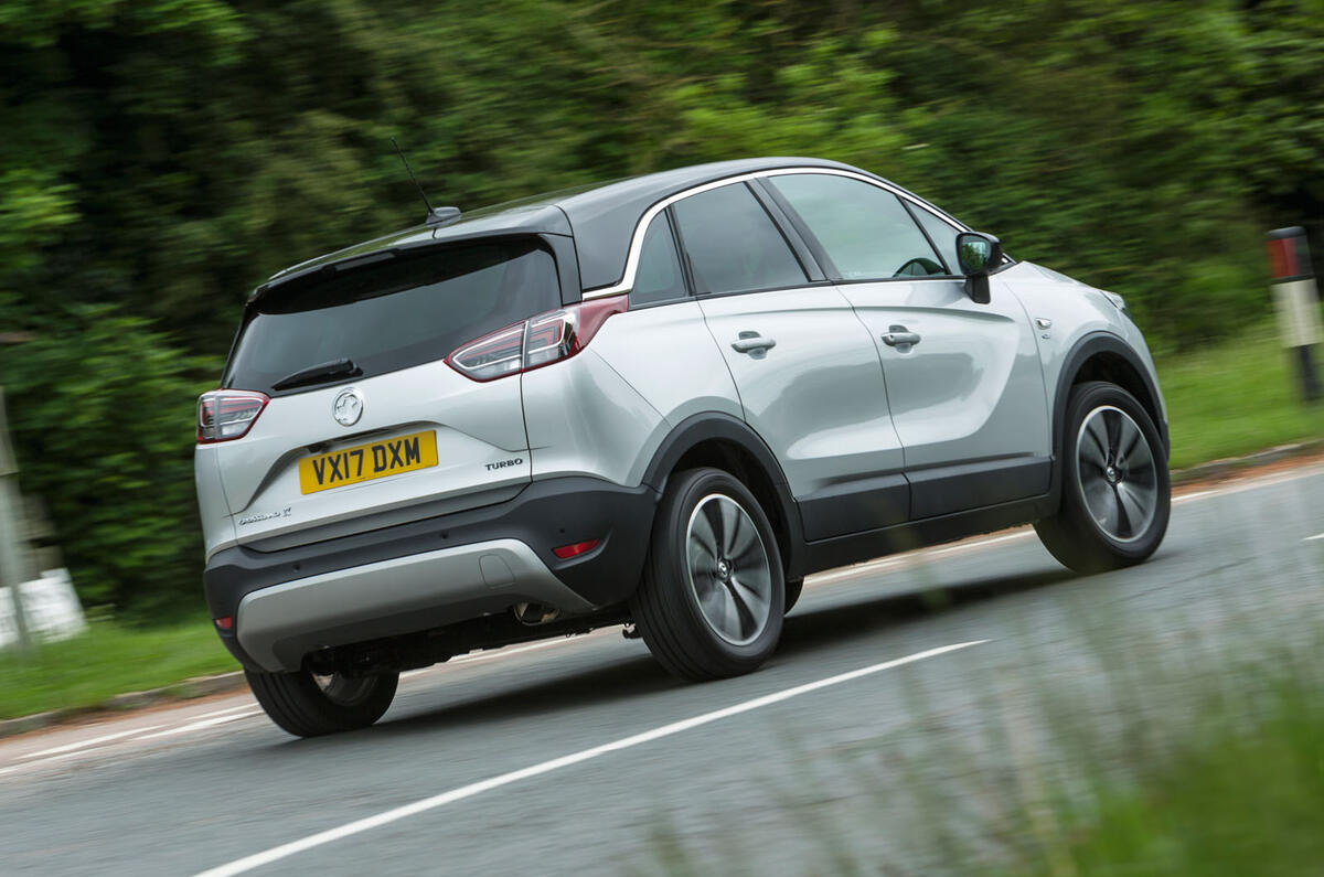 Vauxhall Crossland X rear cornering
