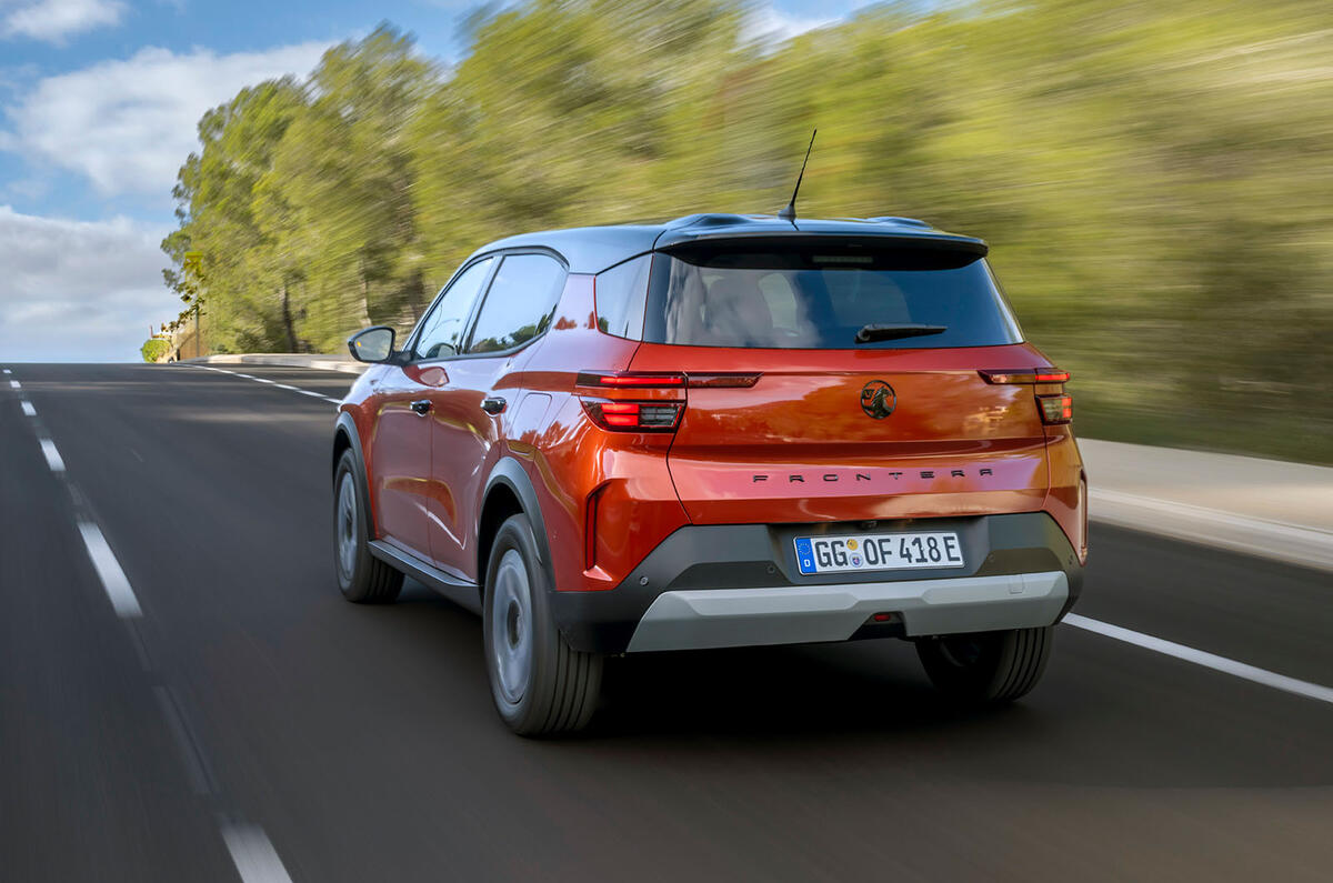 Vauxhall Frontera Electic review 2024 02 rear tracking Vauxhall Frontera Electic review 2024 02 rear tracking