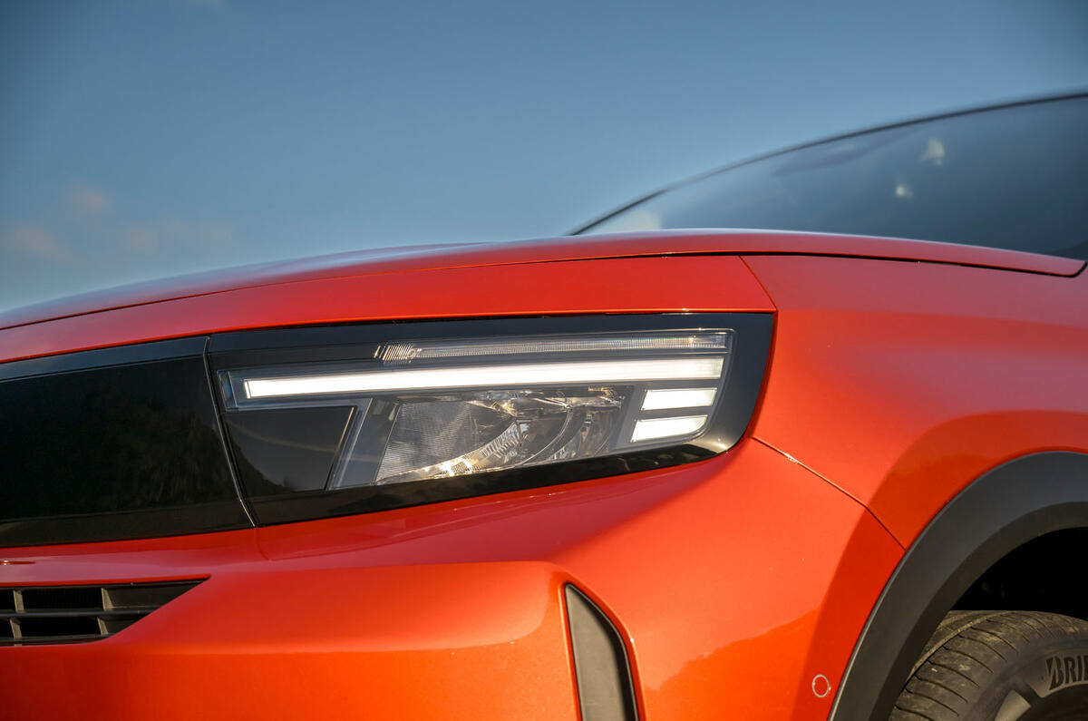 Vauxhall Frontera Electic review 2024 03 headlight Vauxhall Frontera Electic review 2024 03 headlight