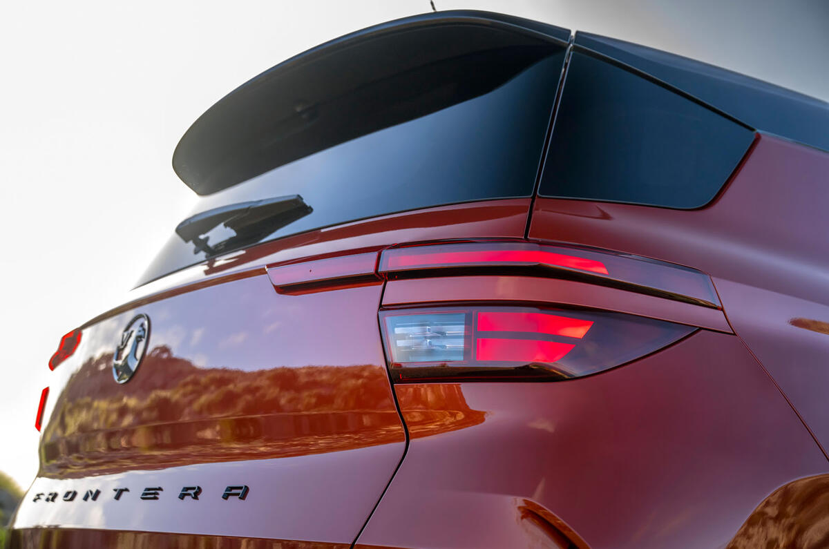 Vauxhall Frontera Electic review 2024 06 back lights Vauxhall Frontera Electic review 2024 06 back lights
