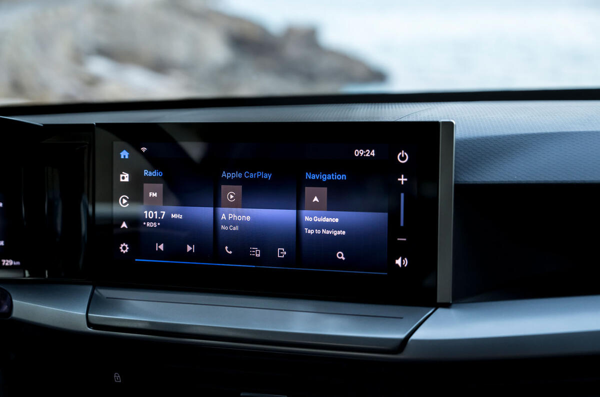 Vauxhall Frontera Electic review 2024 08 infotainment Vauxhall Frontera Electic review 2024 08 infotainment