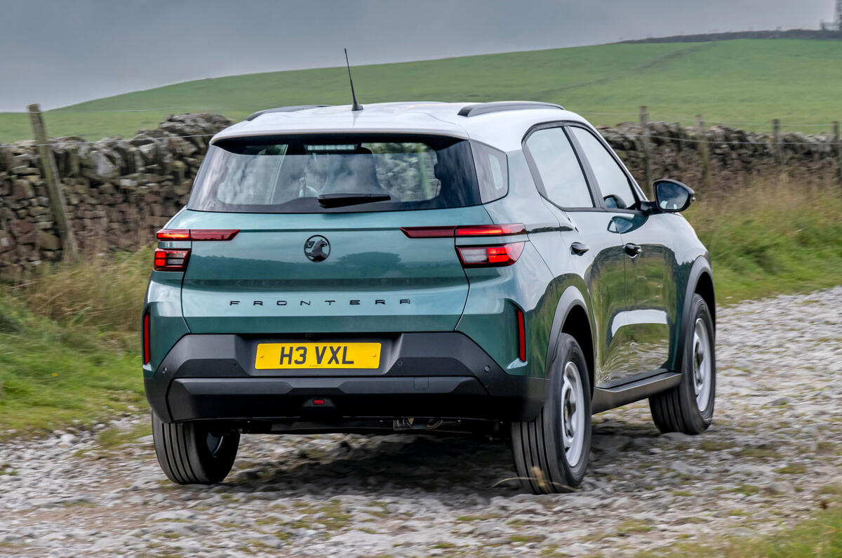 Vauxhall Frontera Hybrid rear quarter tracking 2