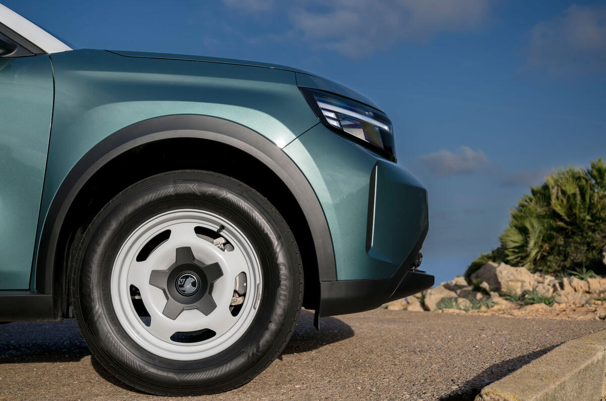 Vauxhall Frontera review 2024 05 steel wheels Vauxhall Frontera review 2024 05 steel wheels