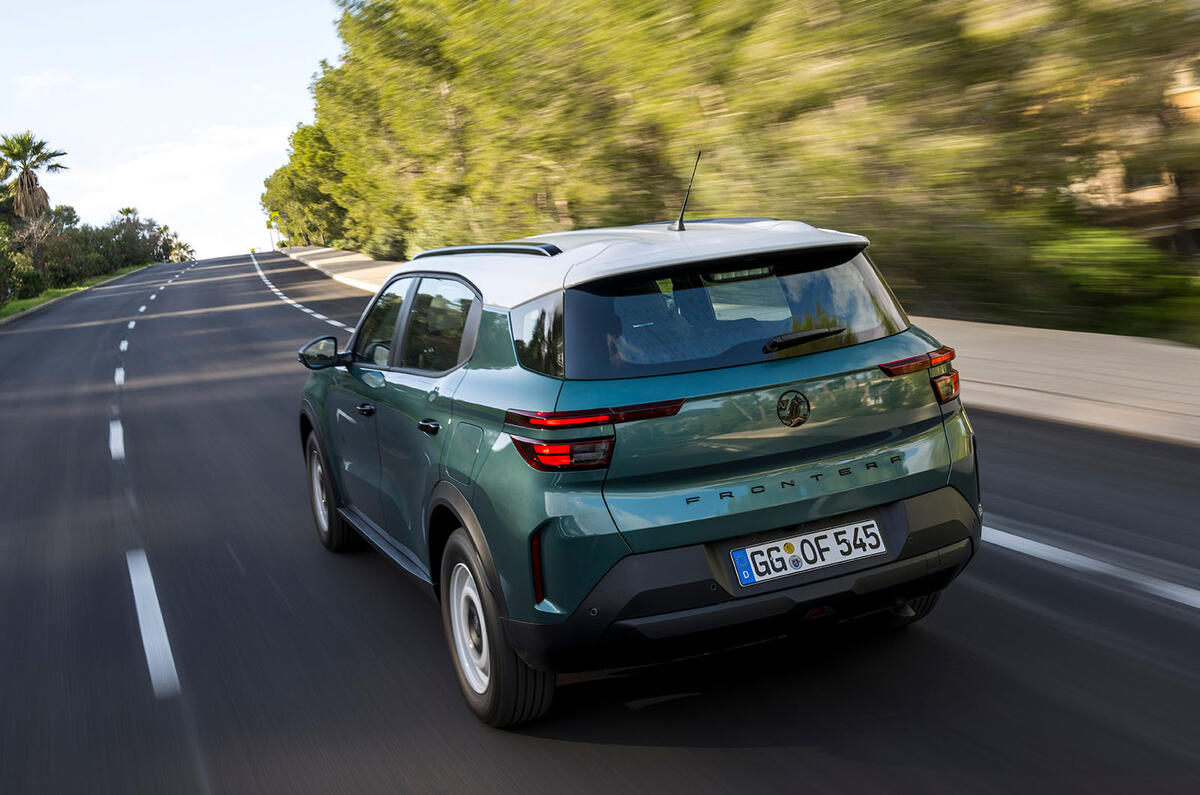 Vauxhall Frontera review 2024 13 rear tracking Vauxhall Frontera review 2024 13 rear tracking