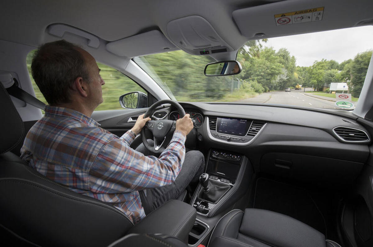Andrew Frankel driving the Vauxhall Grandland X