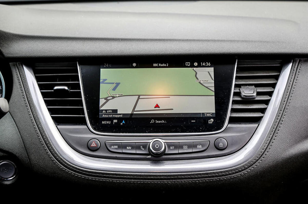 Vauxhall Grandland X infotainment system