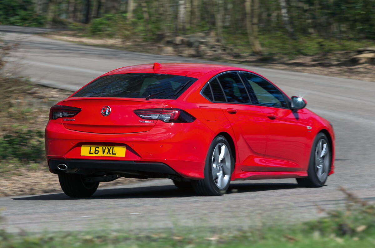 Vauxhall Insignia Grand Sport rear cornering