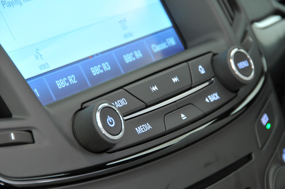 Vauxhall Insignia infotainment controls