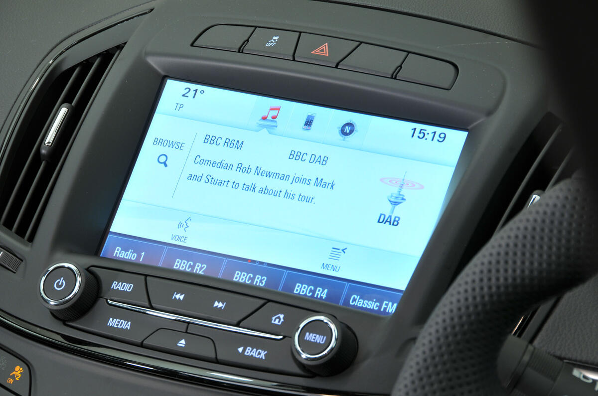 Vauxhall Insignia infotainment system