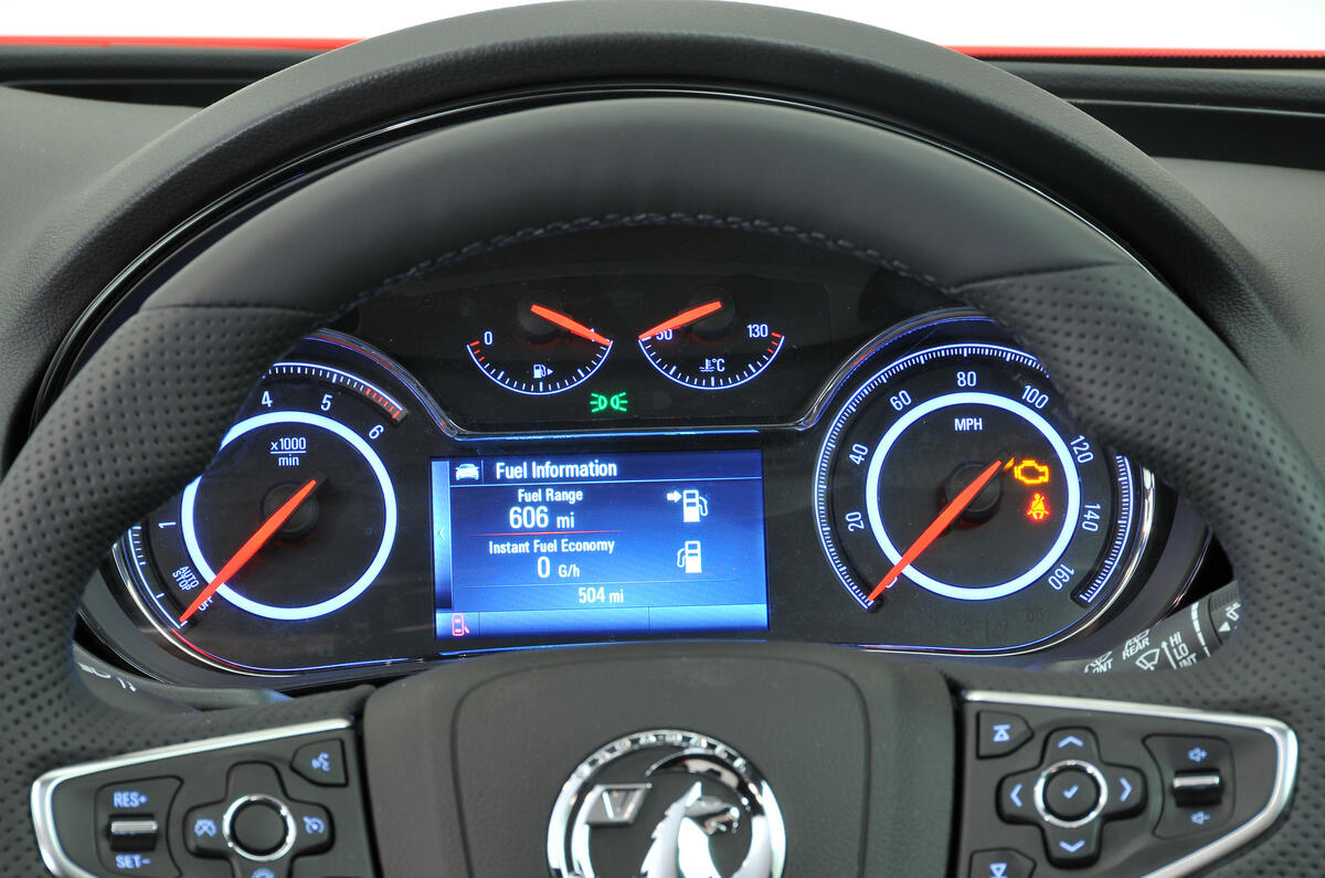 Vauxhall Insignia instrument cluster