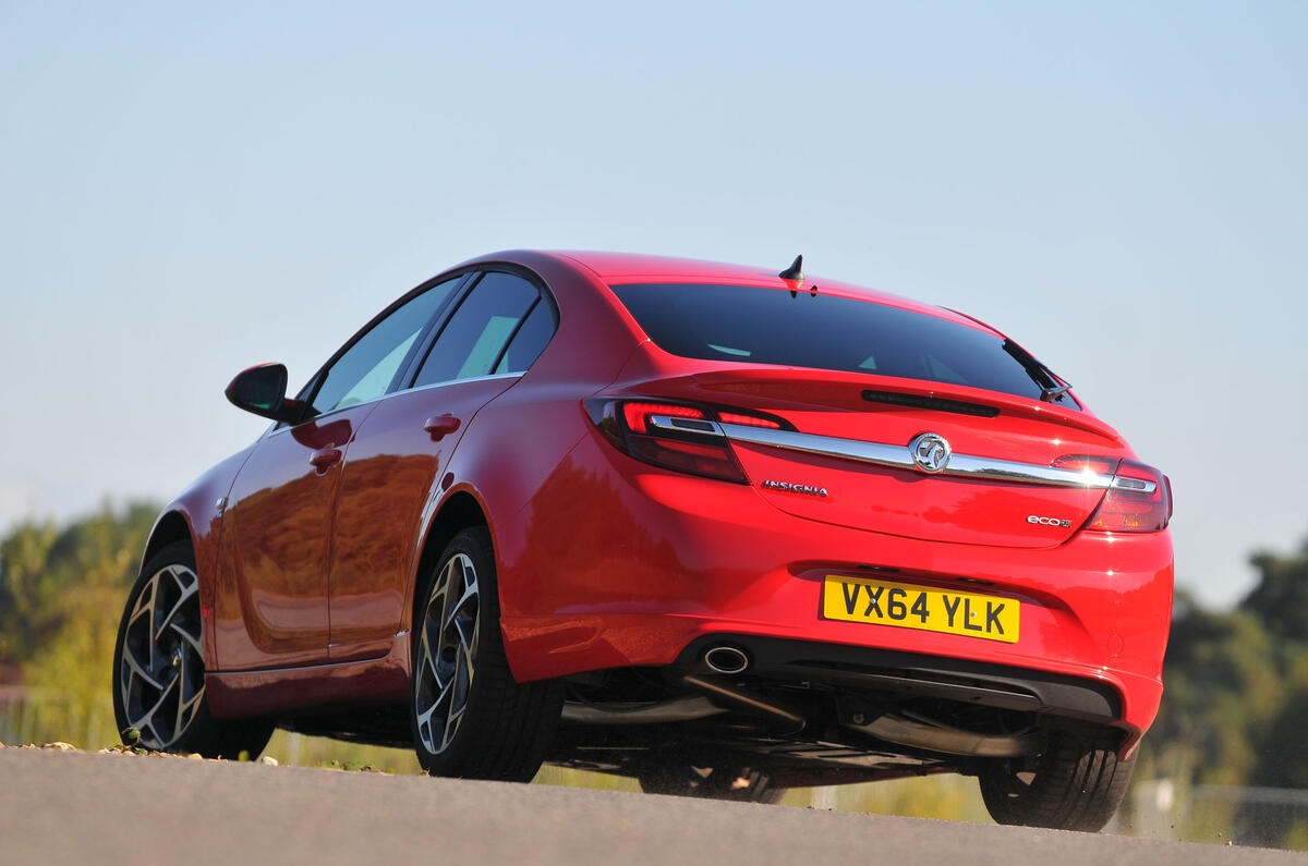 Vauxhall Insignia rear cornering
