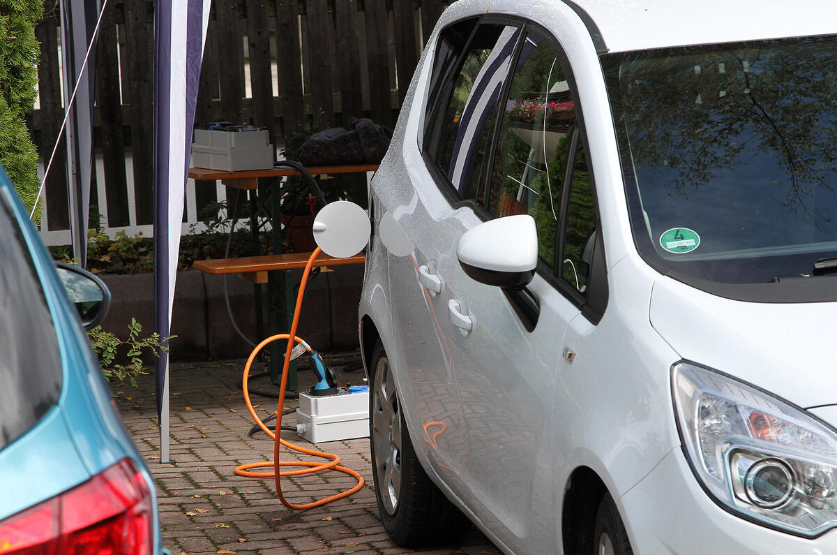 Electric Vauxhall Merivas spied