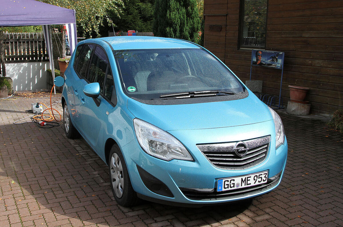 Electric Vauxhall Merivas spied