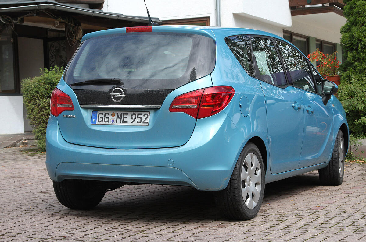 Electric Vauxhall Merivas spied