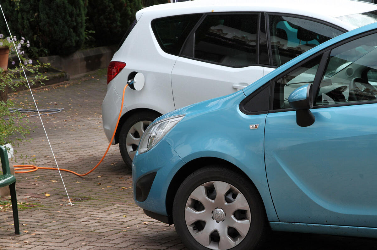 Electric Vauxhall Merivas spied